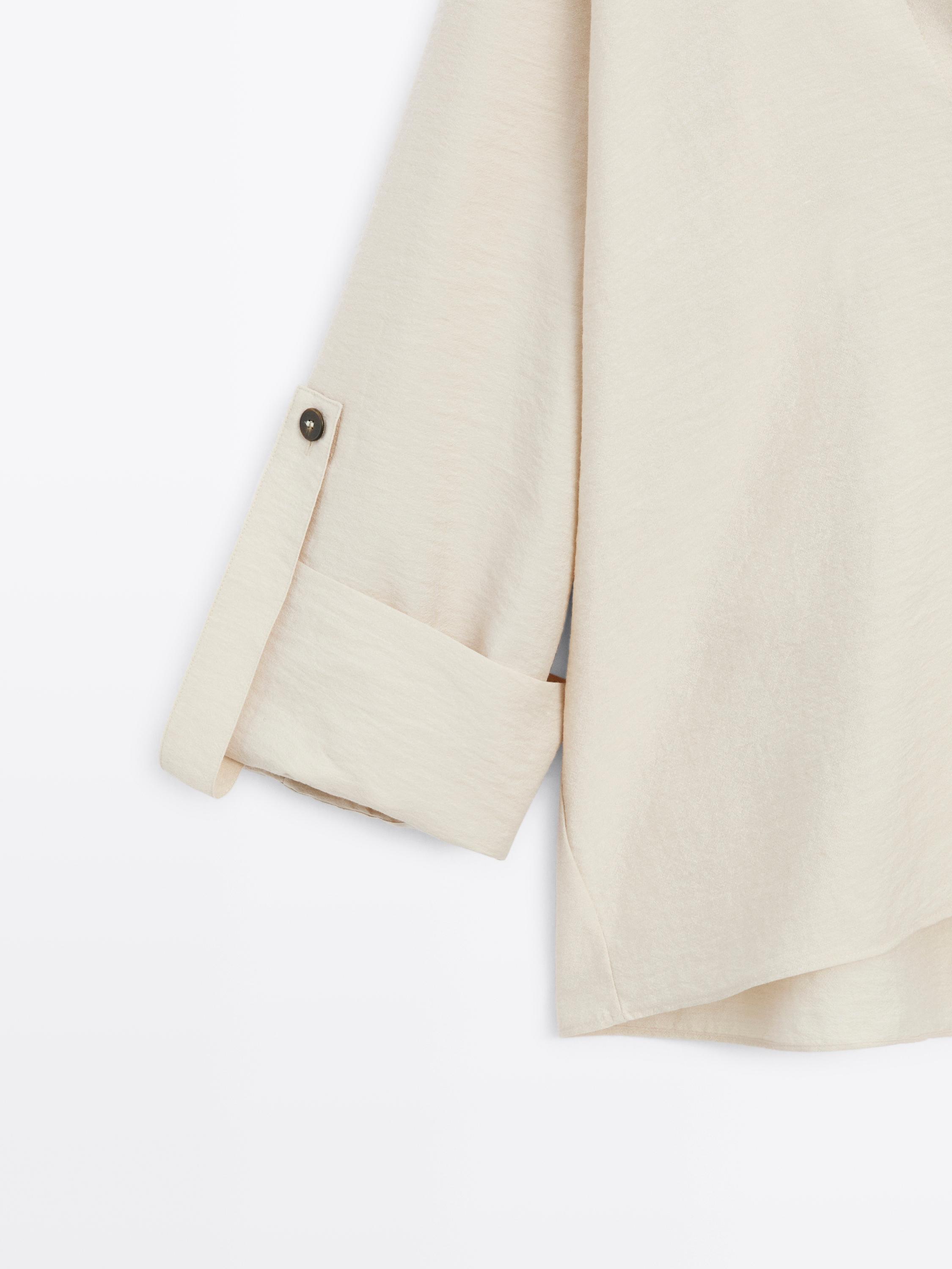 Chemisier manches retroussées